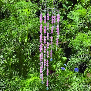 Crystal Rainbow Suncatcher: Hot Pink Boho Window Prism Light